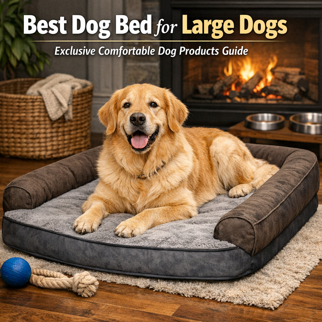 Illustration of Best Dog Bed for Large Dogs: Exclusive Comfortable Dog Products Guide
