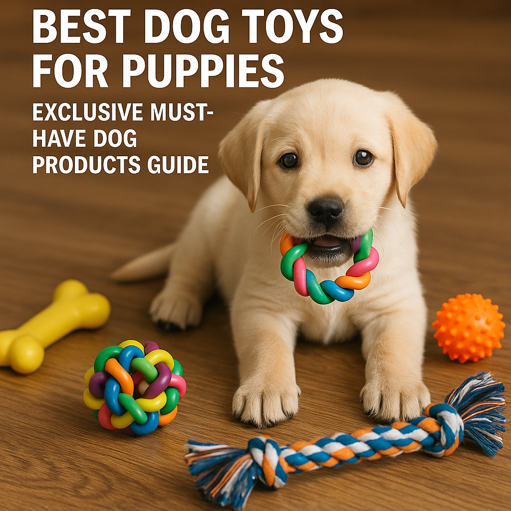 Illustration of Best Dog Toys for Puppies: Exclusive Must-Have Dog Products Guide