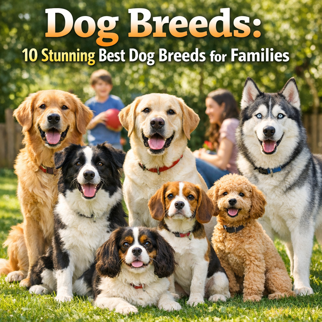 Illustration of Dog Breeds: 10 Stunning Best Dog Breeds for Families