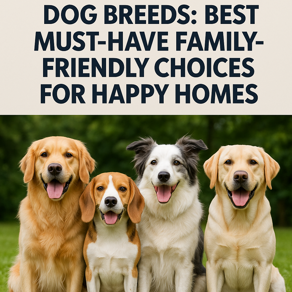 Illustration of Dog Breeds: Best Must-Have Family-Friendly Choices for Happy Homes