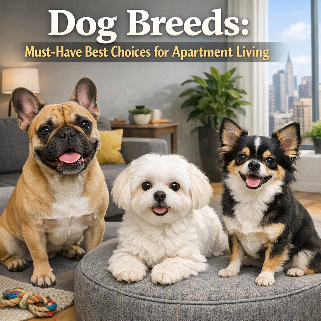 Illustration of Dog Breeds: Must-Have Best Choices for Apartment Living