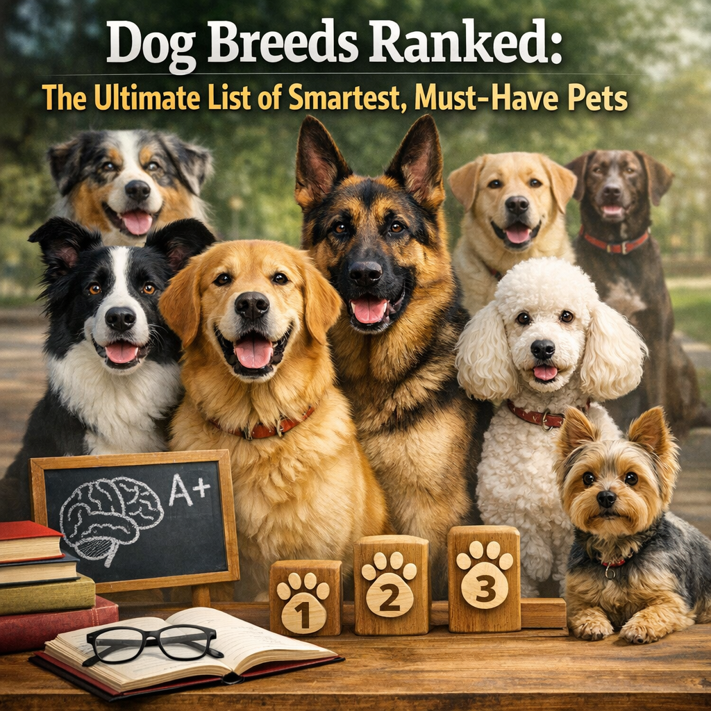 Illustration of Dog Breeds Ranked: The Ultimate List of Smartest, Must-Have Pets