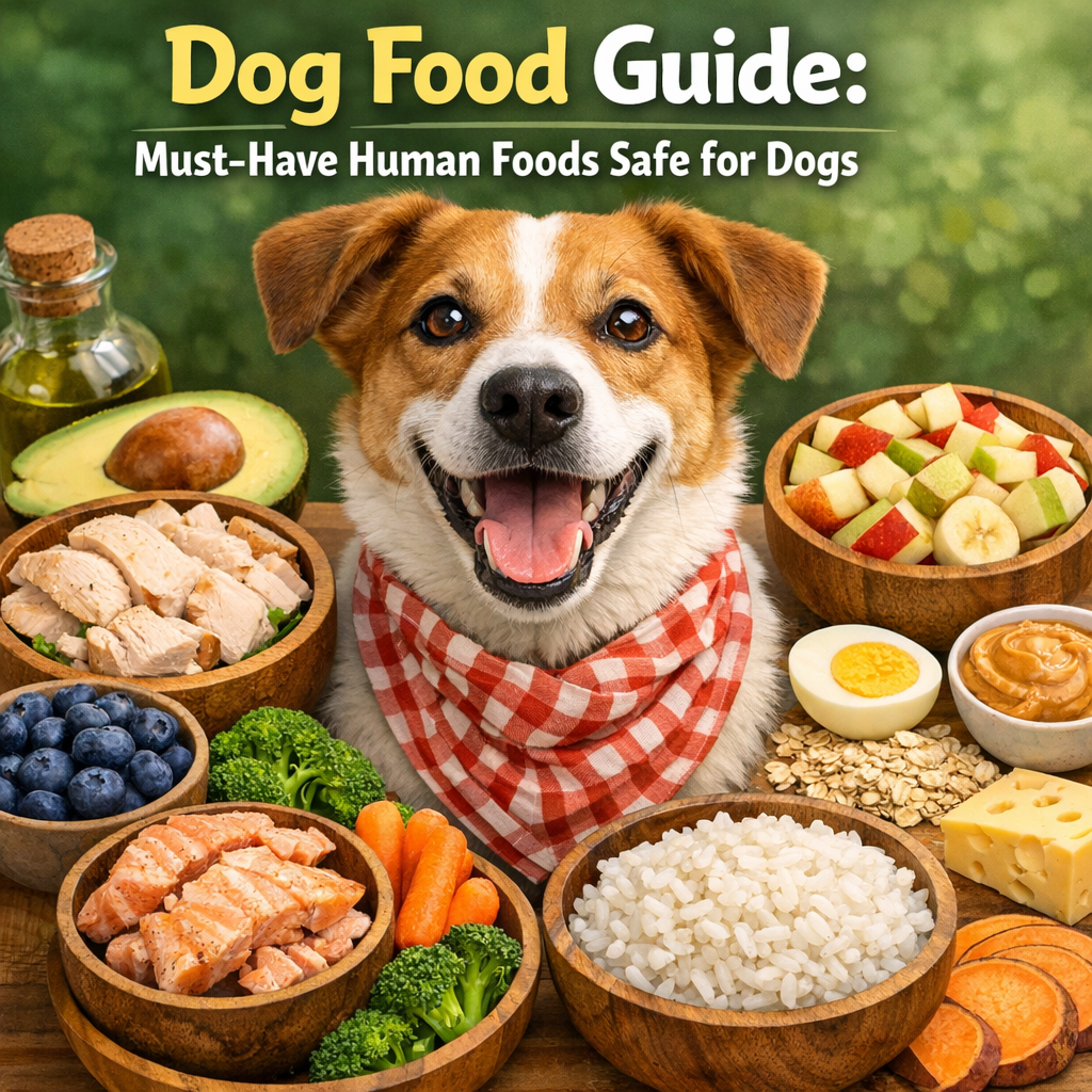 Illustration of Dog Food Guide: Must-Have Human Foods Safe for Dogs