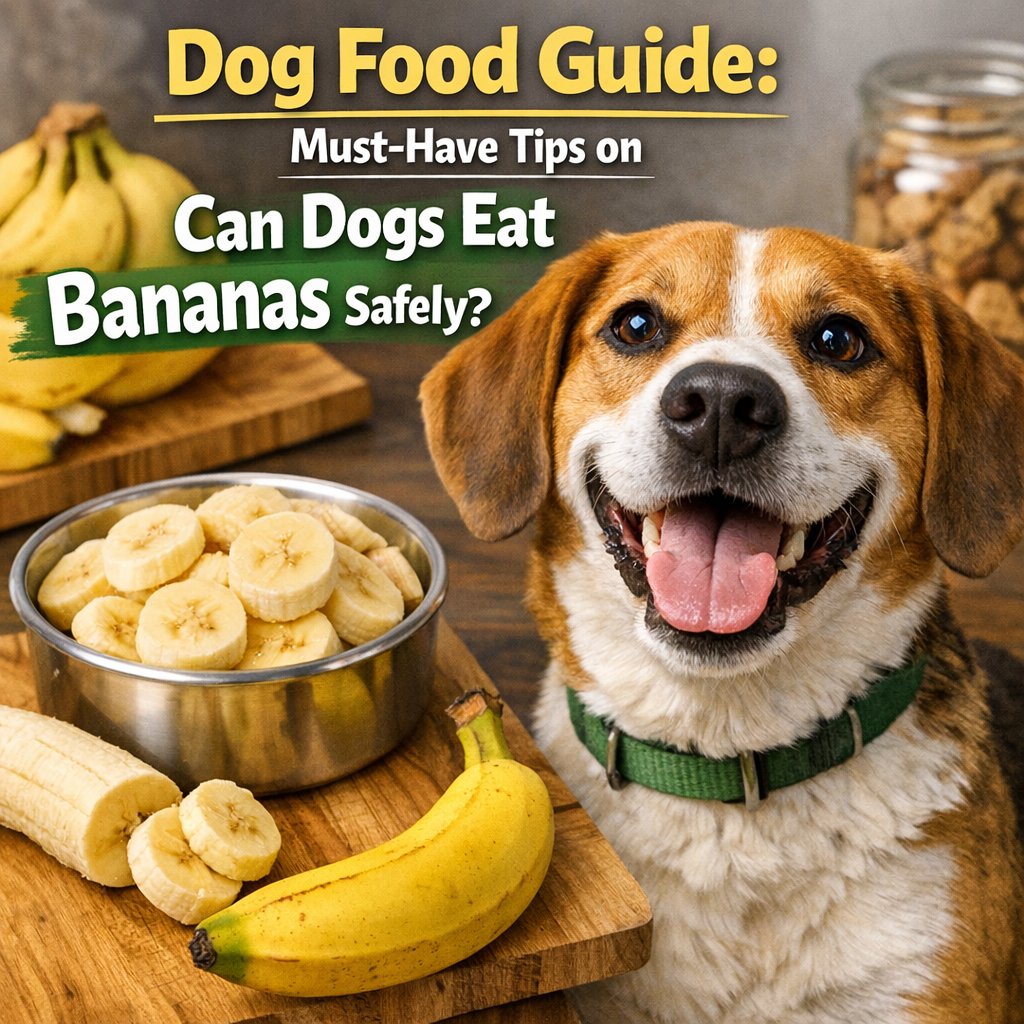 Illustration of Dog Food Guide: Must-Have Tips on Can Dogs Eat Bananas Safely