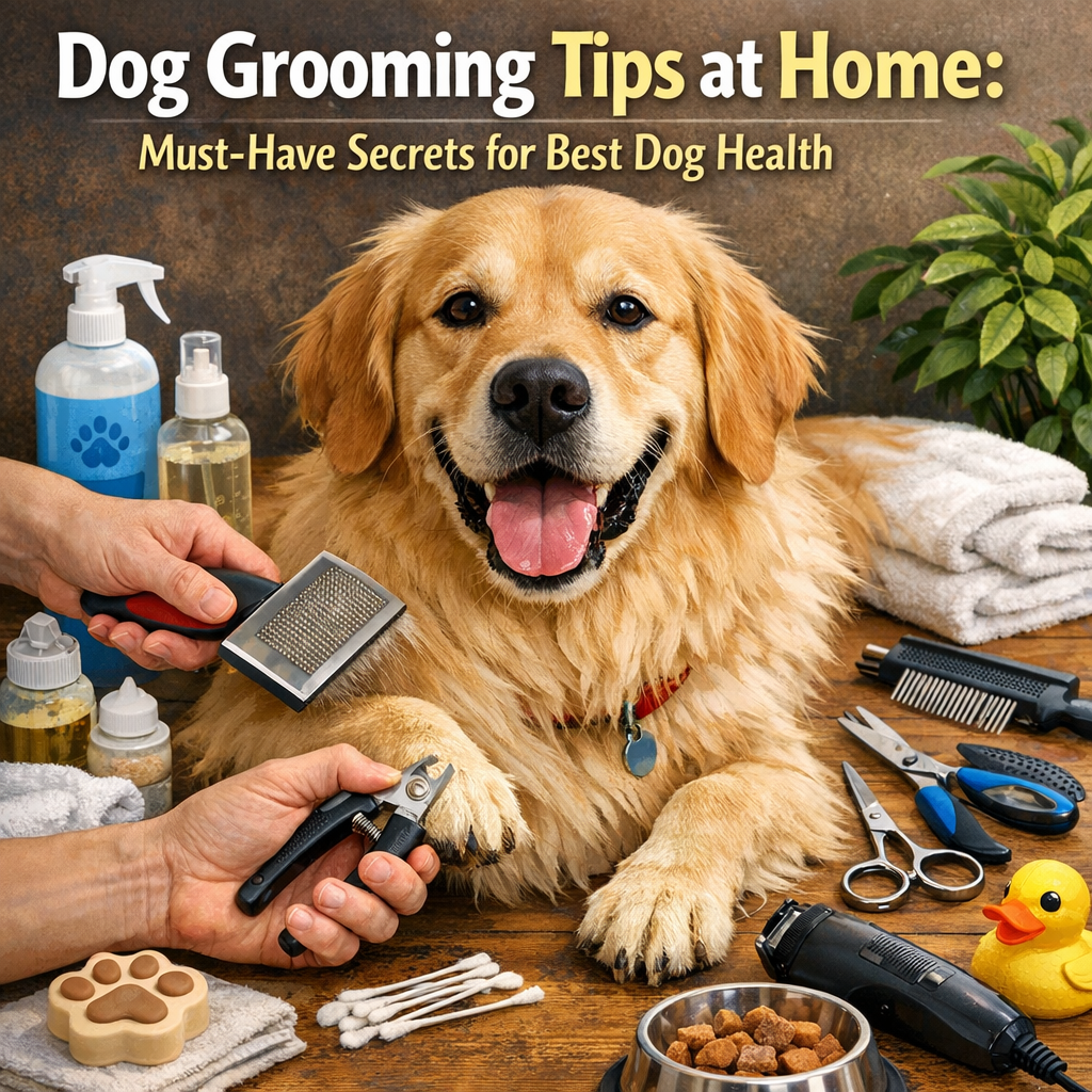 Illustration of Dog Grooming Tips at Home: Must-Have Secrets for Best Dog Health