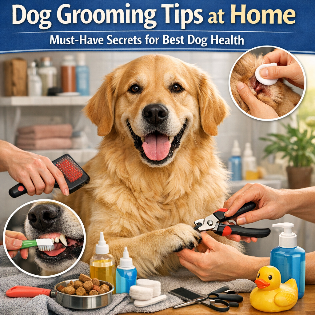 Illustration of Dog Grooming Tips at Home: Must-Have Secrets for Best Dog Health
