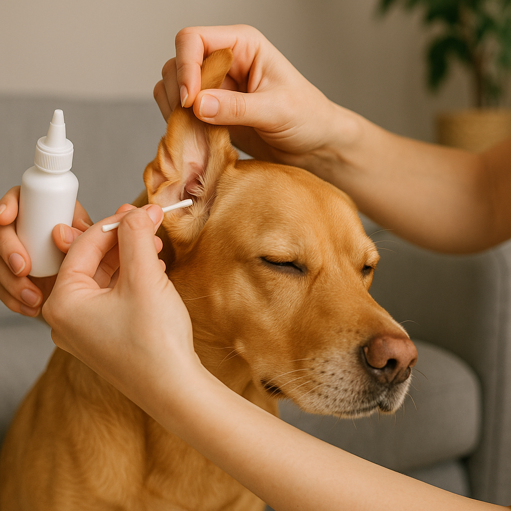 Illustration of Dog Health: Must-Have Tips for Effortless How to Clean Dog Ears