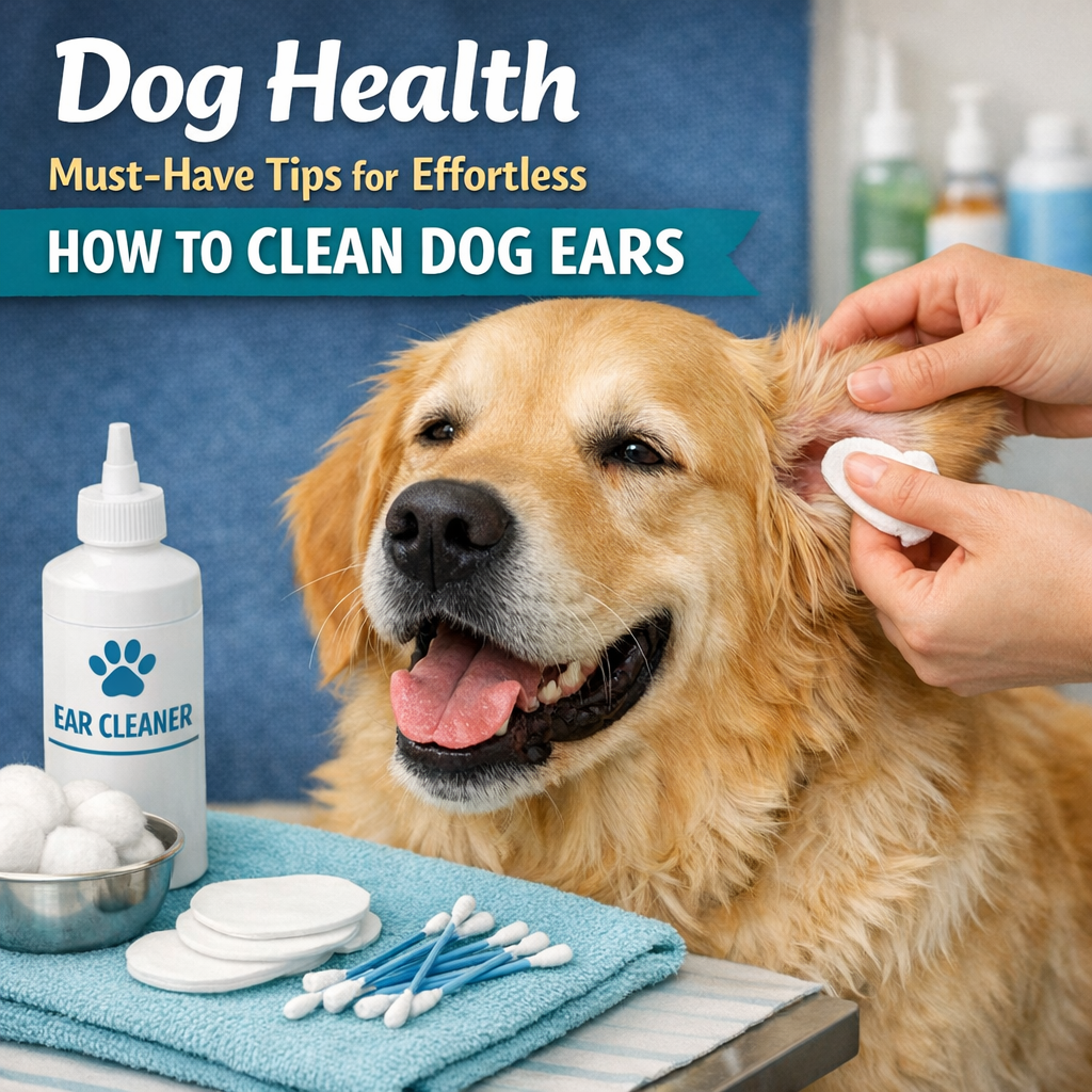 Illustration of Dog Health: Must-Have Tips for Effortless How to Clean Dog Ears