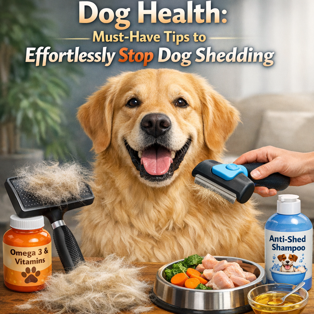 Illustration of Dog Health: Must-Have Tips to Effortlessly Stop Dog Shedding