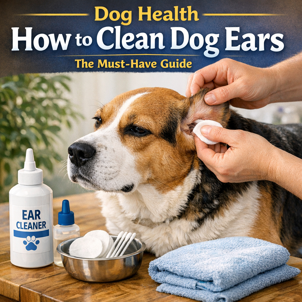 Illustration of Dog Health: The Must-Have Guide to Effortless How to Clean Dog Ears