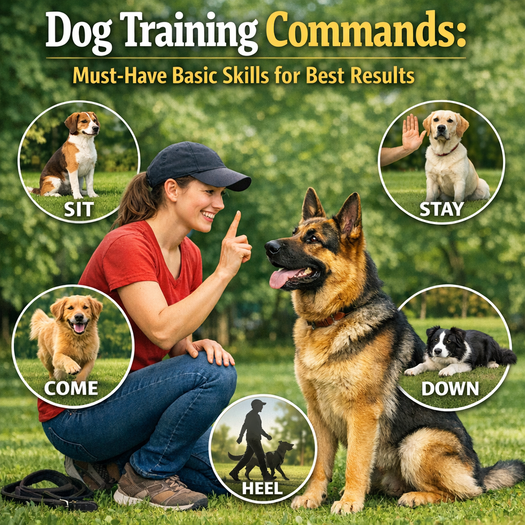 Illustration of Dog Training Commands: Must-Have Basic Skills for Best Results