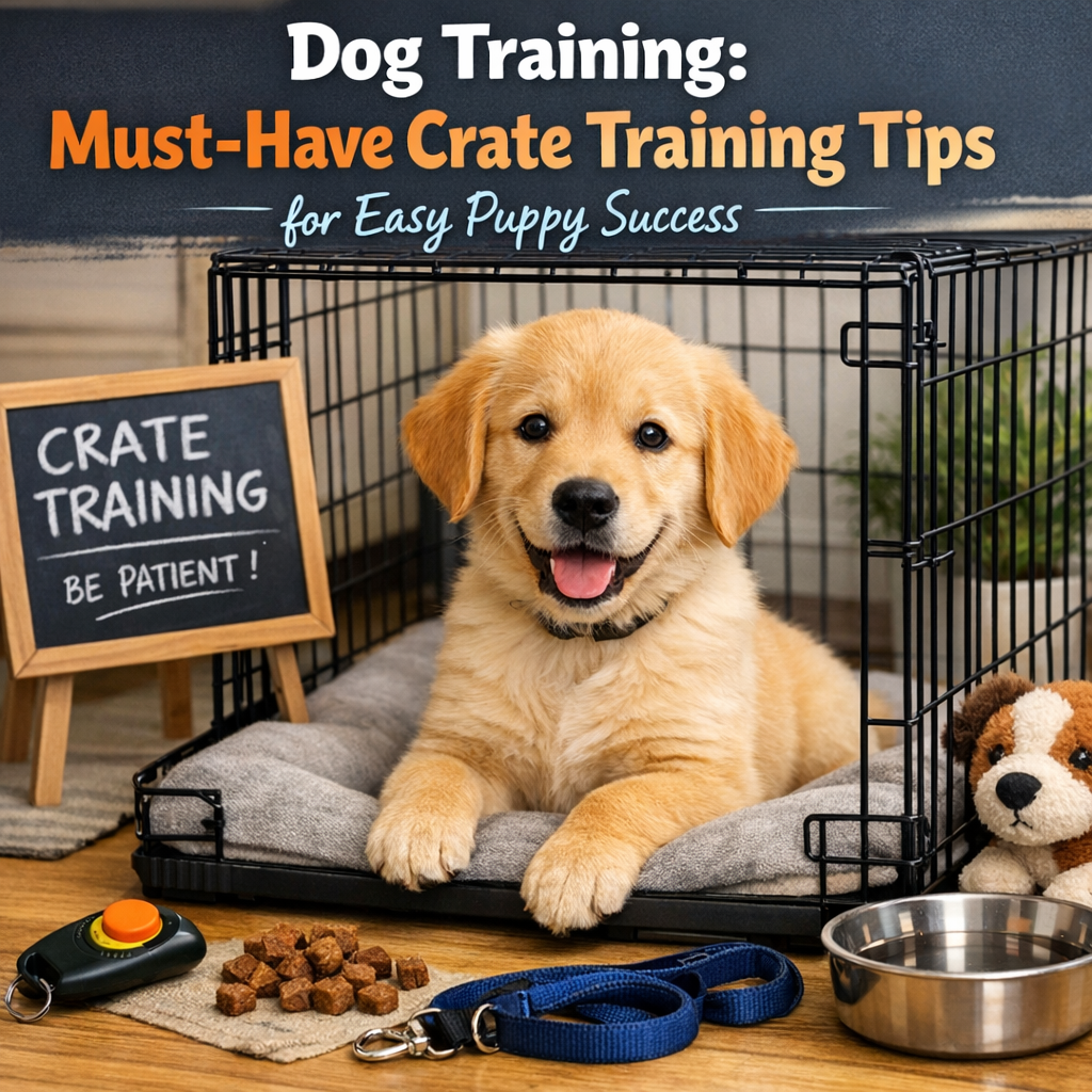 Illustration of Dog Training: Must-Have Crate Training Tips for Easy Puppy Success