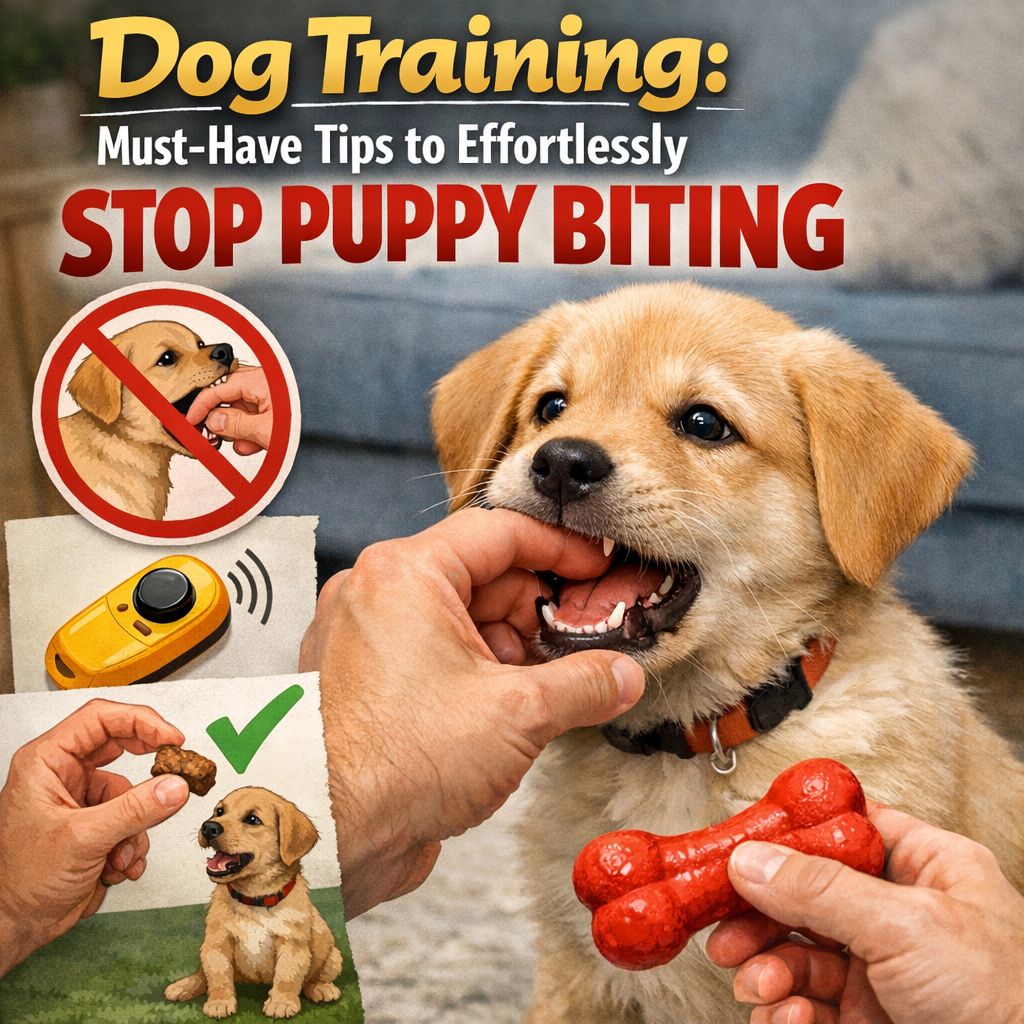 Illustration of Dog Training: Must-Have Tips to Effortlessly Stop Puppy Biting