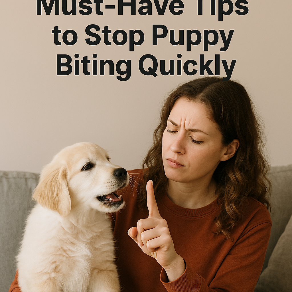 Illustration of Dog Training: Must-Have Tips to Stop Puppy Biting Quickly