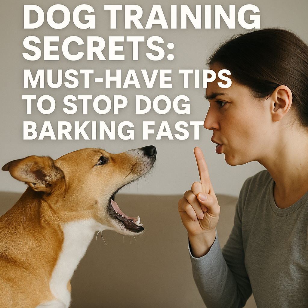 Illustration of Dog Training Secrets: Must-Have Tips to Stop Dog Barking Fast
