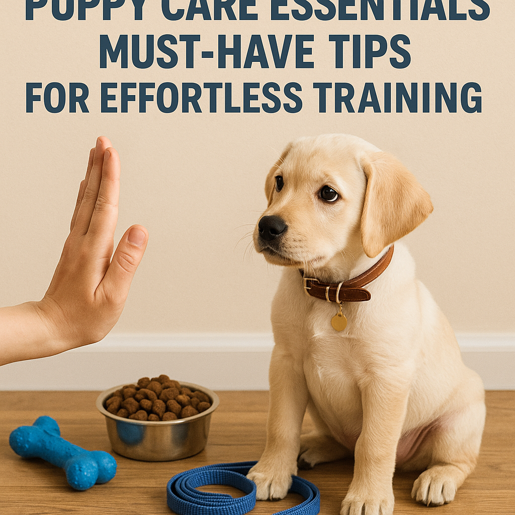 Illustration of Puppy Care Essentials: Must-Have Tips for Effortless Training
