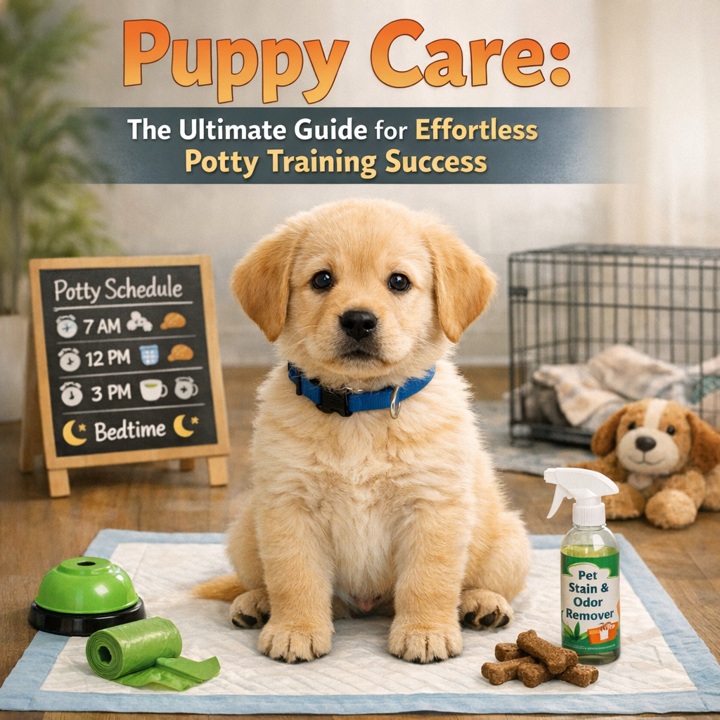 Illustration of Puppy Care: The Ultimate Guide for Effortless Potty Training Success